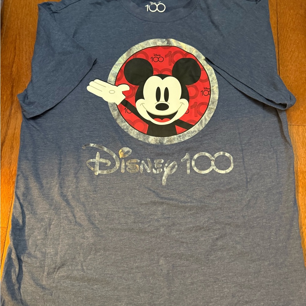 Disney Mickey Mouse 100th Anniversary Navy Graphic Tee